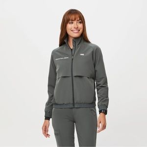 Bonsai green Figs scrub jacket coat